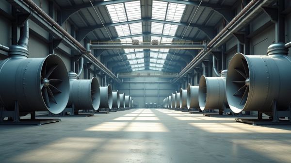 HVLS : les ventilateurs industriels qui couvrent des centaines de m²