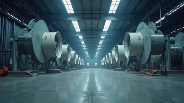 HVLS : les ventilateurs industriels qui couvrent des centaines de m²
