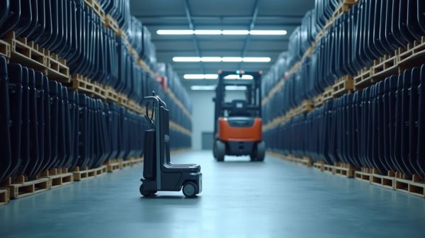 Un diable innovant pour le transport de chaises empilables